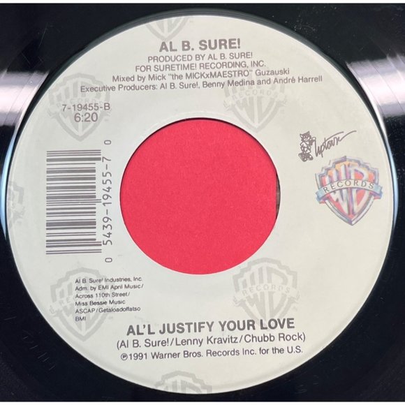 Diana Ross and Al B Sure No Matter What You Do / Al'l Justify Your Love 45 Soul - Picture 2 of 4